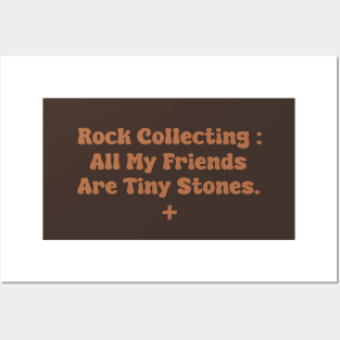 Rock Collecting : All My Friends Are Tiny Stones Posters and Art